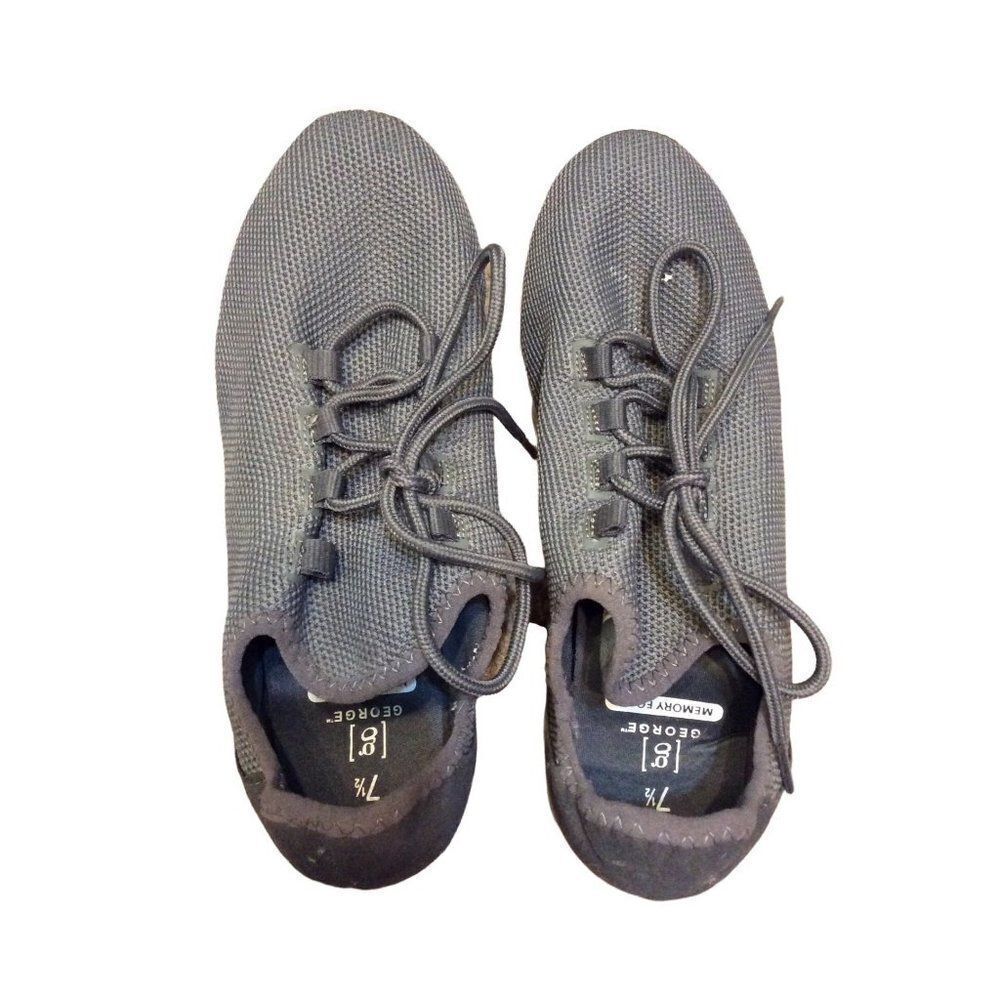 GEORGE tennis Shoes Memory Foam 7.5 Grey Women Used Well Worn